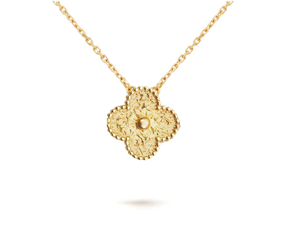 [Garvey]15MM CLOVER FLOWER PENDANT NECKLACE COLLECTION