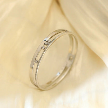 [Garvey]Move Romane Diamond Bangle Bracelet