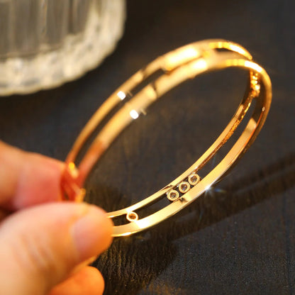 [Garvey]Move Romane Diamond Bangle Bracelet