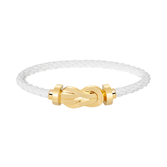 [Garvey]LARGE 8-FIGURE BUCKLE BRACELET - GOLD