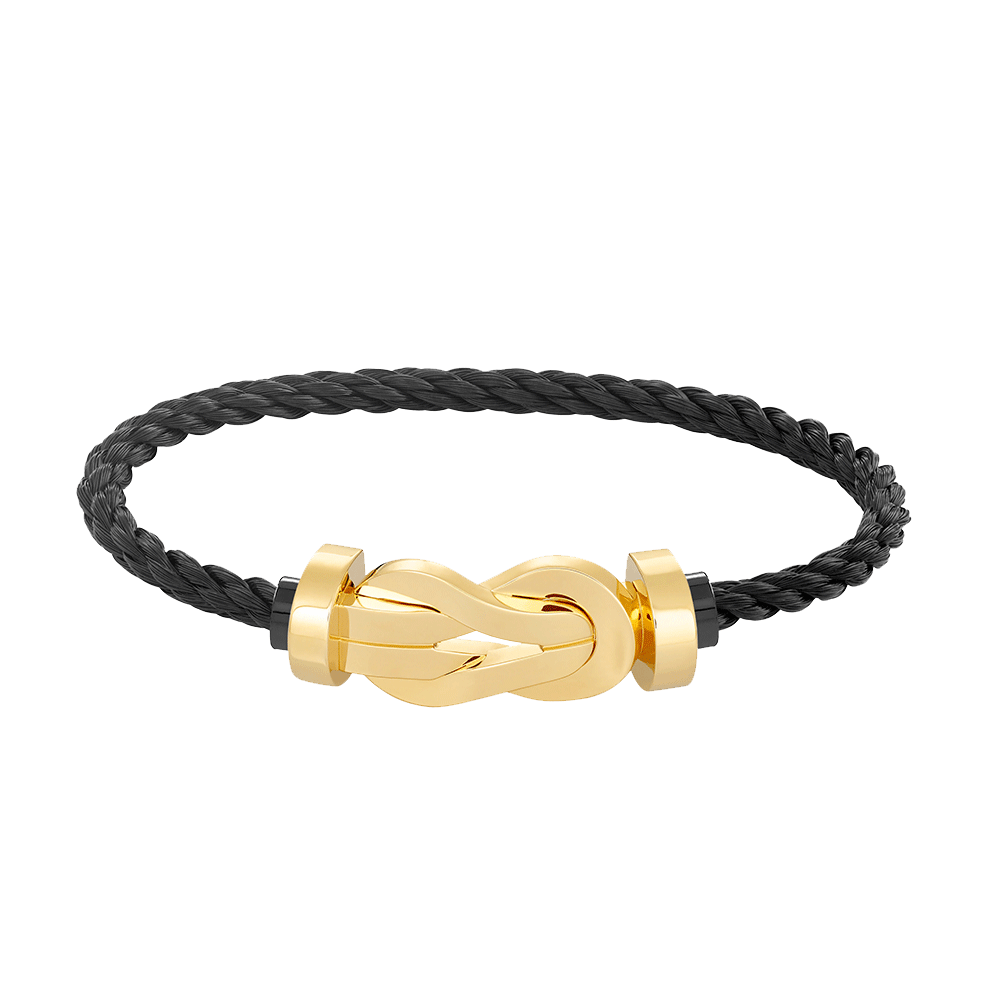 [Garvey]LARGE 8-FIGURE BUCKLE BRACELET - GOLD