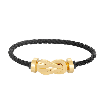 [Garvey]LARGE 8-FIGURE BUCKLE BRACELET - GOLD