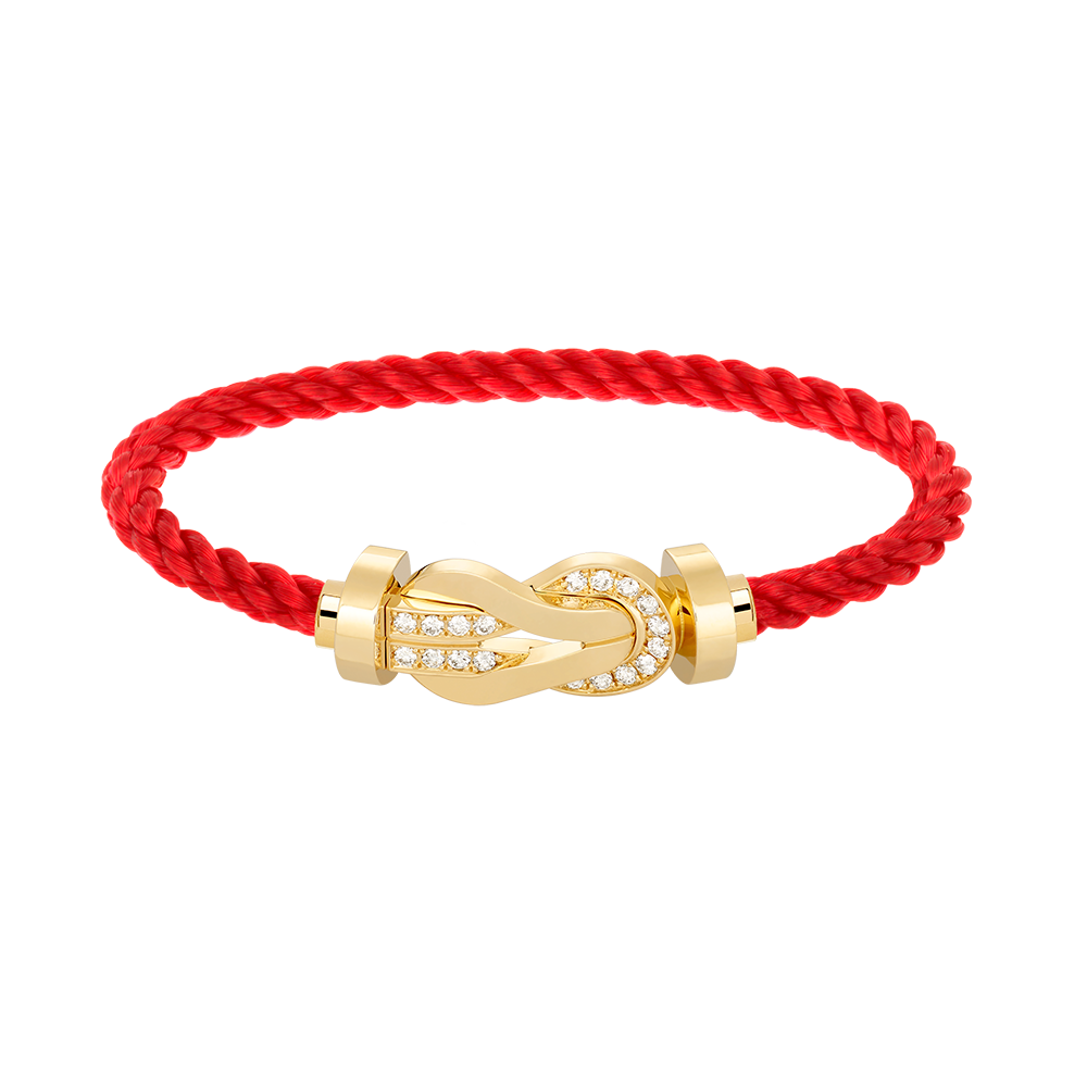 [Garvey ]CHANCE LARGE 8 FIGURE BUCKLE HALF DIAMOND BRACELET GOLD