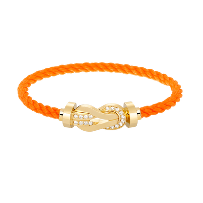 [Garvey ]CHANCE LARGE 8 FIGURE BUCKLE HALF DIAMOND BRACELET GOLD