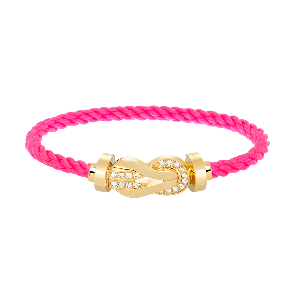 [Garvey ]CHANCE LARGE 8 FIGURE BUCKLE HALF DIAMOND BRACELET GOLD