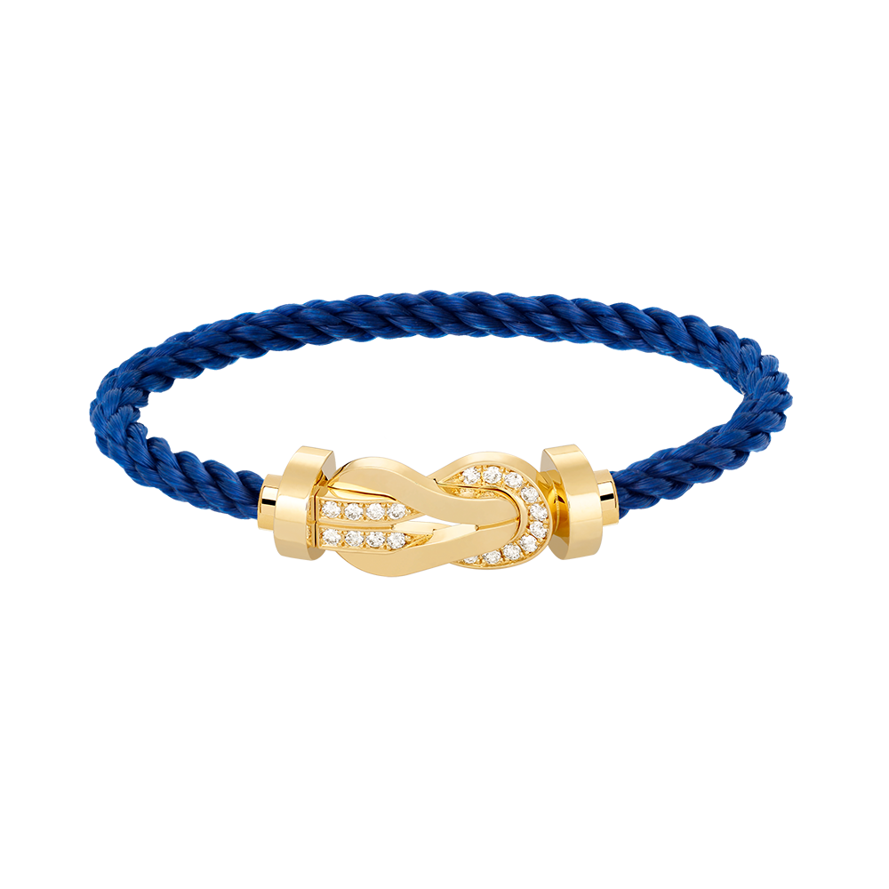 [Garvey ]CHANCE LARGE 8 FIGURE BUCKLE HALF DIAMOND BRACELET GOLD