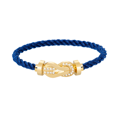 [Garvey ]CHANCE LARGE 8 FIGURE BUCKLE HALF DIAMOND BRACELET GOLD