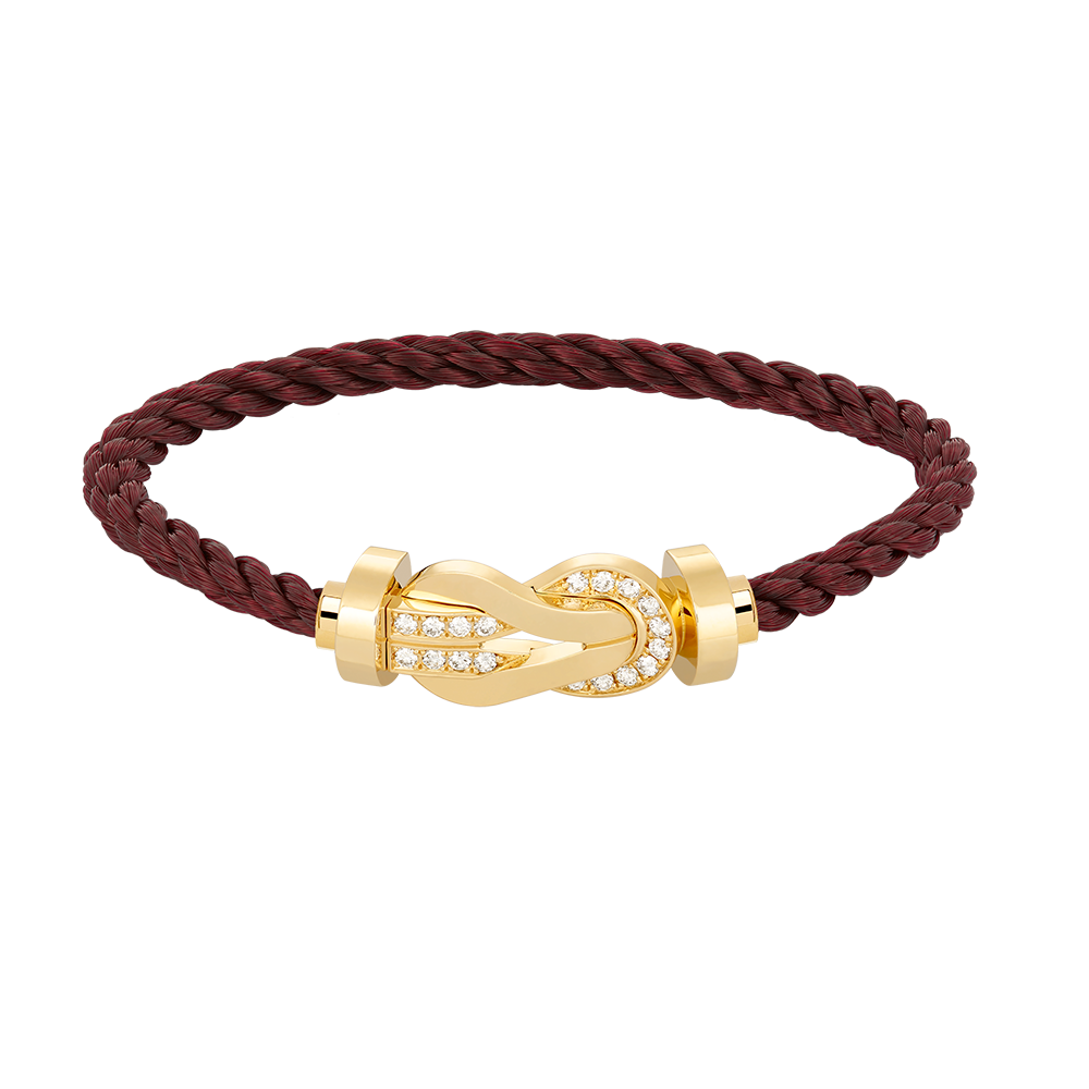 [Garvey ]CHANCE LARGE 8 FIGURE BUCKLE HALF DIAMOND BRACELET GOLD