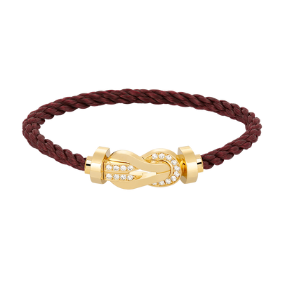 [Garvey ]CHANCE LARGE 8 FIGURE BUCKLE HALF DIAMOND BRACELET GOLD
