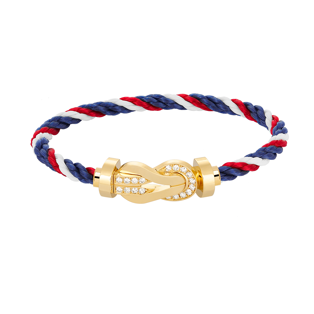 [Garvey ]CHANCE LARGE 8 FIGURE BUCKLE HALF DIAMOND BRACELET GOLD