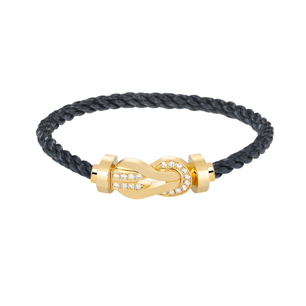 [Garvey ]CHANCE LARGE 8 FIGURE BUCKLE HALF DIAMOND BRACELET GOLD