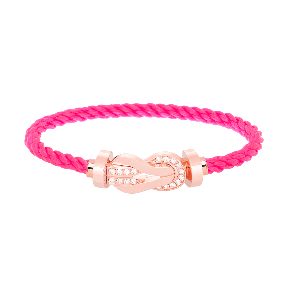 [Garvey ]CHANCE LARGE 8 FIGURE BUCKLE HALF DIAMOND BRACELET ROSE GOLD