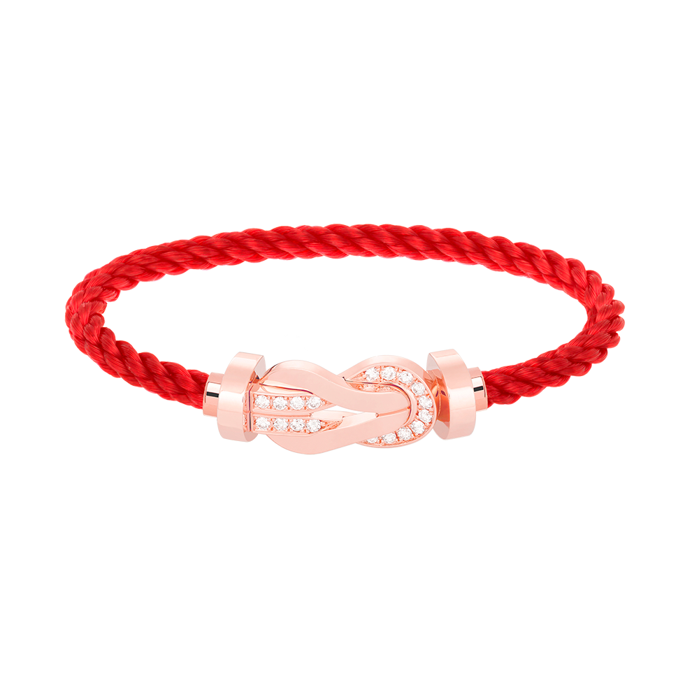 [Garvey ]CHANCE LARGE 8 FIGURE BUCKLE HALF DIAMOND BRACELET ROSE GOLD