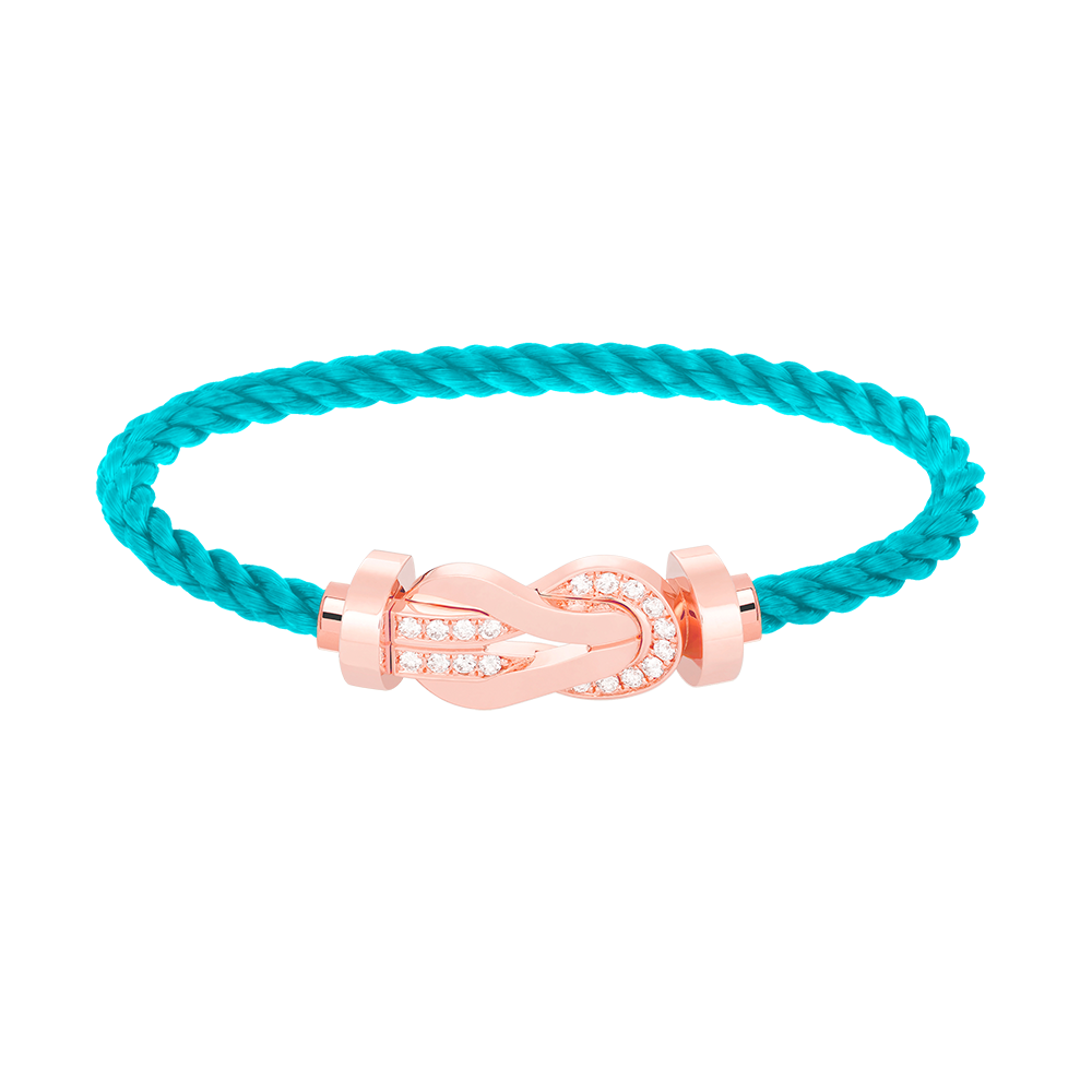 [Garvey ]CHANCE LARGE 8 FIGURE BUCKLE HALF DIAMOND BRACELET ROSE GOLD