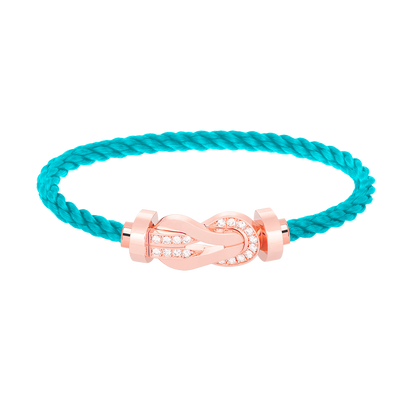 [Garvey ]CHANCE LARGE 8 FIGURE BUCKLE HALF DIAMOND BRACELET ROSE GOLD
