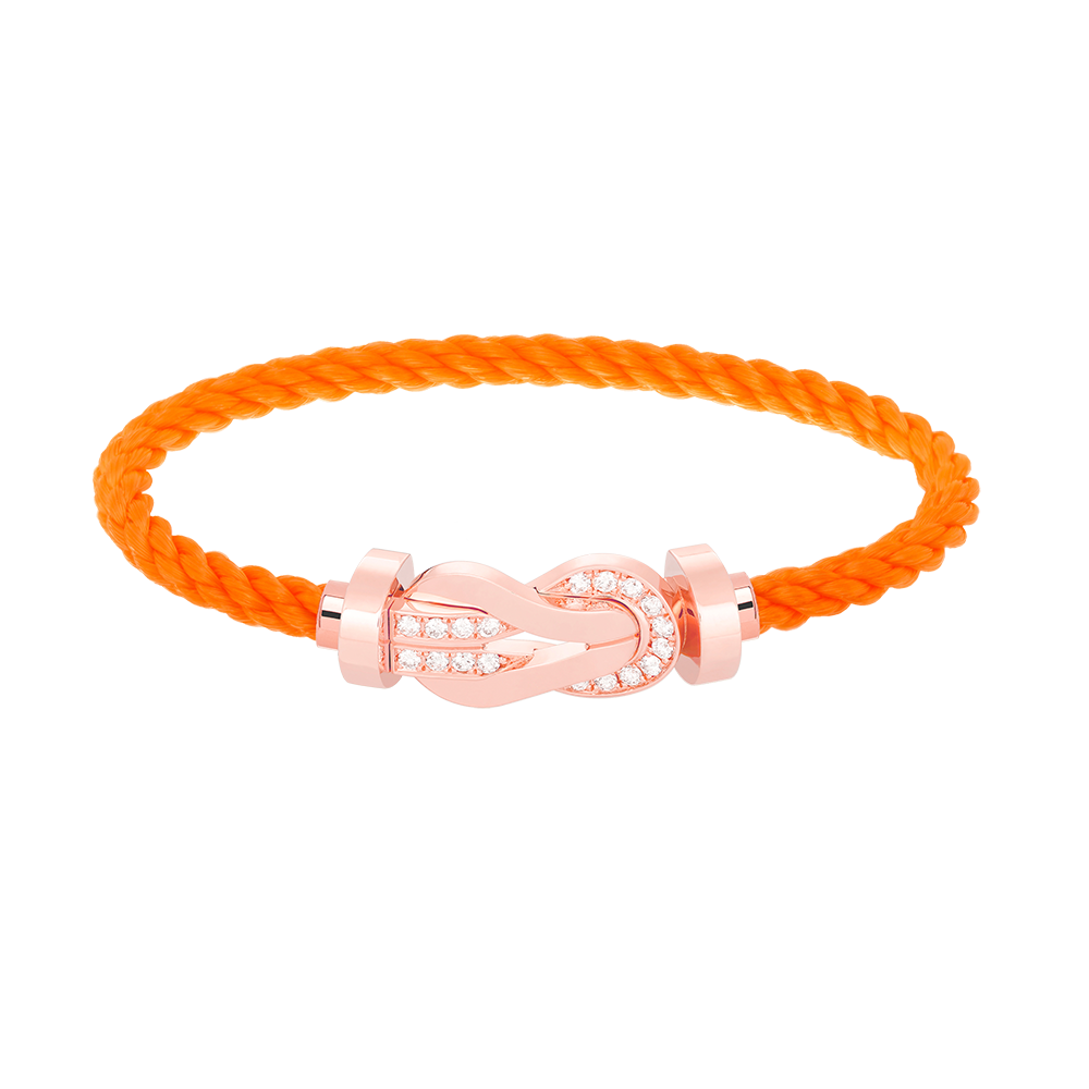 [Garvey ]CHANCE LARGE 8 FIGURE BUCKLE HALF DIAMOND BRACELET ROSE GOLD