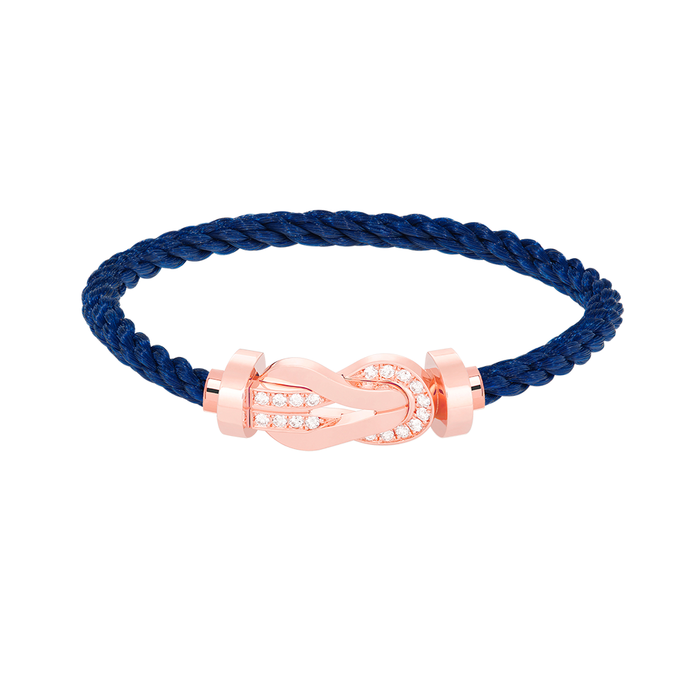 [Garvey ]CHANCE LARGE 8 FIGURE BUCKLE HALF DIAMOND BRACELET ROSE GOLD
