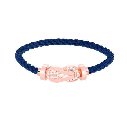 [Garvey ]CHANCE LARGE 8 FIGURE BUCKLE HALF DIAMOND BRACELET ROSE GOLD