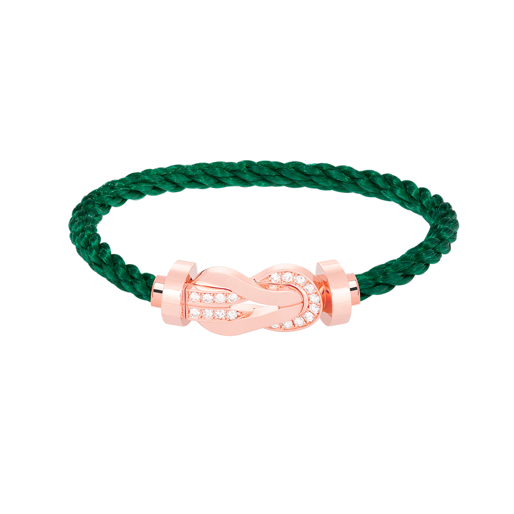 [Garvey ]CHANCE LARGE 8 FIGURE BUCKLE HALF DIAMOND BRACELET ROSE GOLD