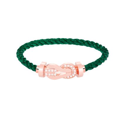 [Garvey ]CHANCE LARGE 8 FIGURE BUCKLE HALF DIAMOND BRACELET ROSE GOLD
