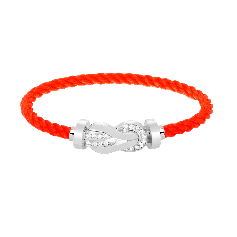 [Garvey ]CHANCE LARGE 8 FIGURE BUCKLE HALF DIAMOND BRACELET SILVER