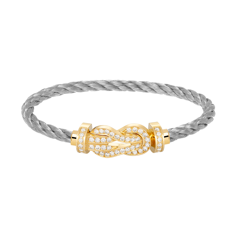 [Garvey ]CHANCE LARGE 8 FIGURE BUCKLE FULLDIAMOND BRACELET GOLD