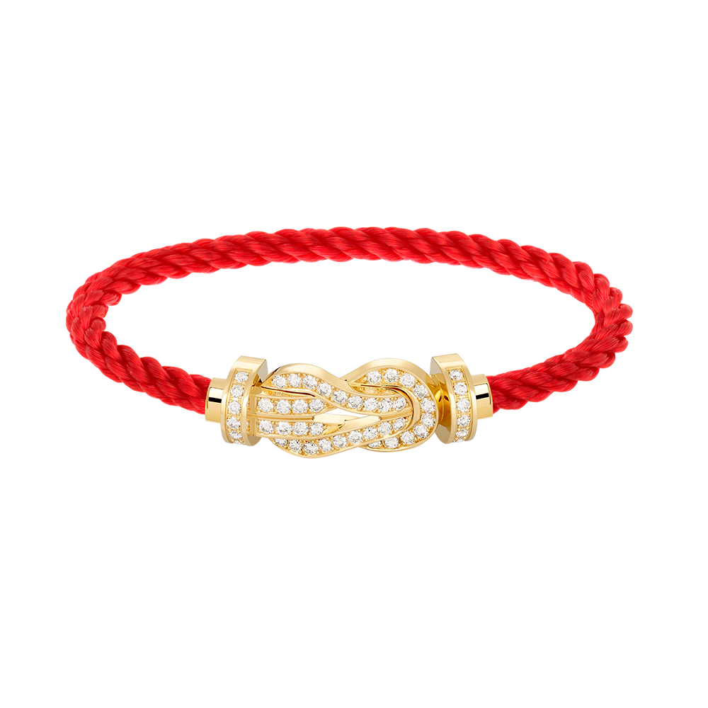 [Garvey ]CHANCE LARGE 8 FIGURE BUCKLE FULLDIAMOND BRACELET GOLD
