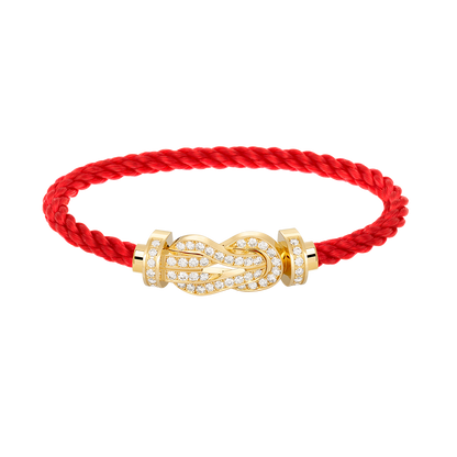 [Garvey ]CHANCE LARGE 8 FIGURE BUCKLE FULLDIAMOND BRACELET GOLD