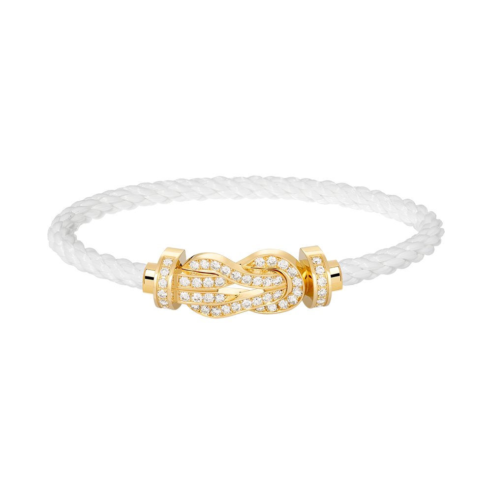 [Garvey ]CHANCE LARGE 8 FIGURE BUCKLE FULLDIAMOND BRACELET GOLD
