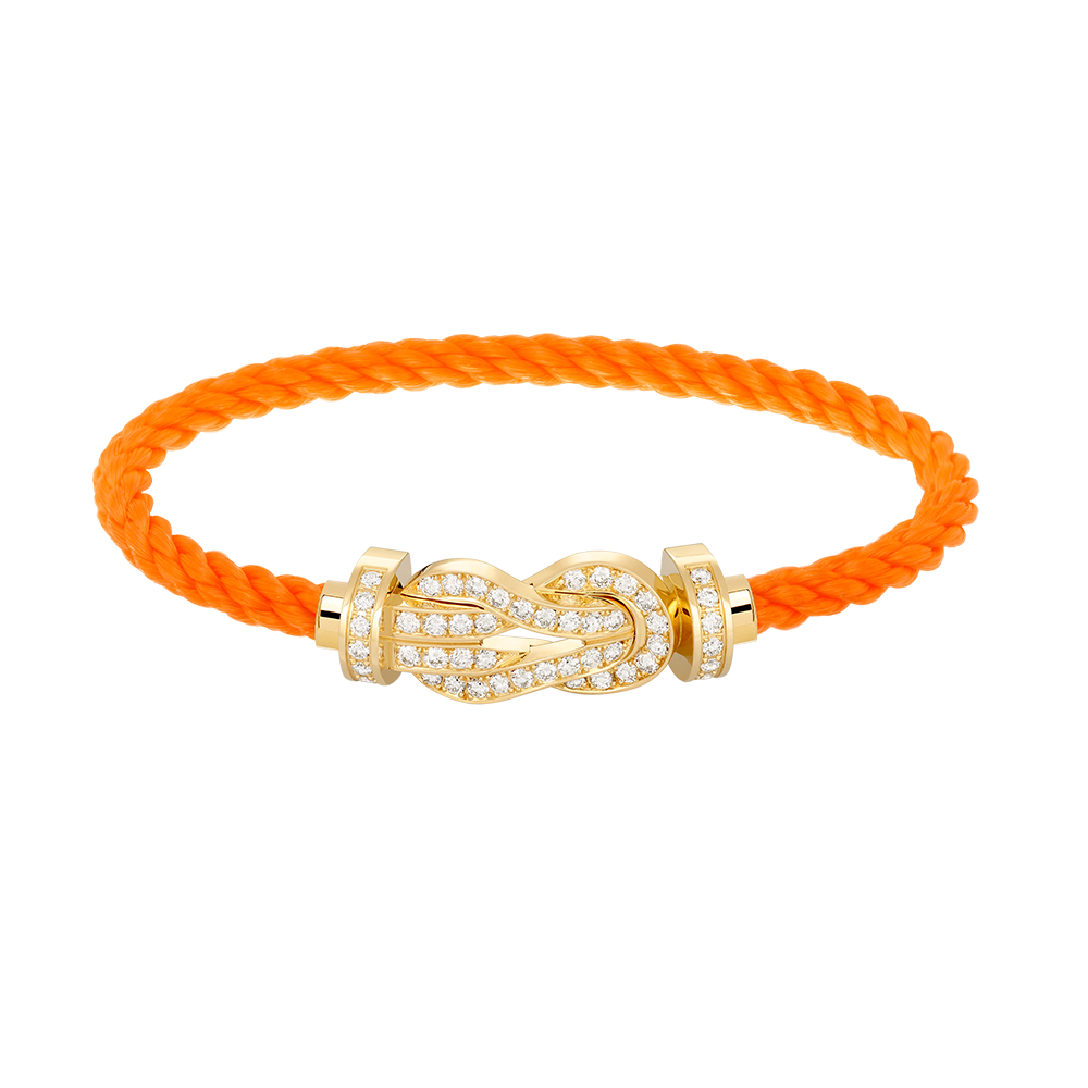 [Garvey ]CHANCE LARGE 8 FIGURE BUCKLE FULLDIAMOND BRACELET GOLD