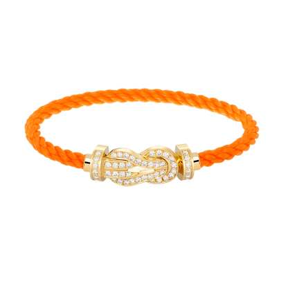 [Garvey ]CHANCE LARGE 8 FIGURE BUCKLE FULLDIAMOND BRACELET GOLD