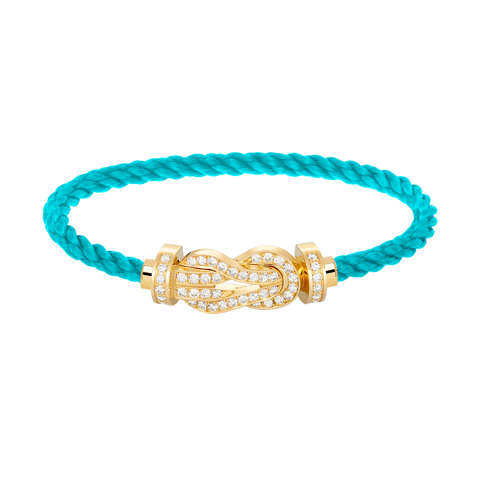 [Garvey ]CHANCE LARGE 8 FIGURE BUCKLE FULLDIAMOND BRACELET GOLD