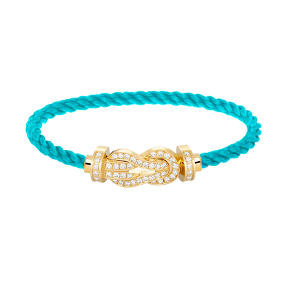 [Garvey ]CHANCE LARGE 8 FIGURE BUCKLE FULLDIAMOND BRACELET GOLD