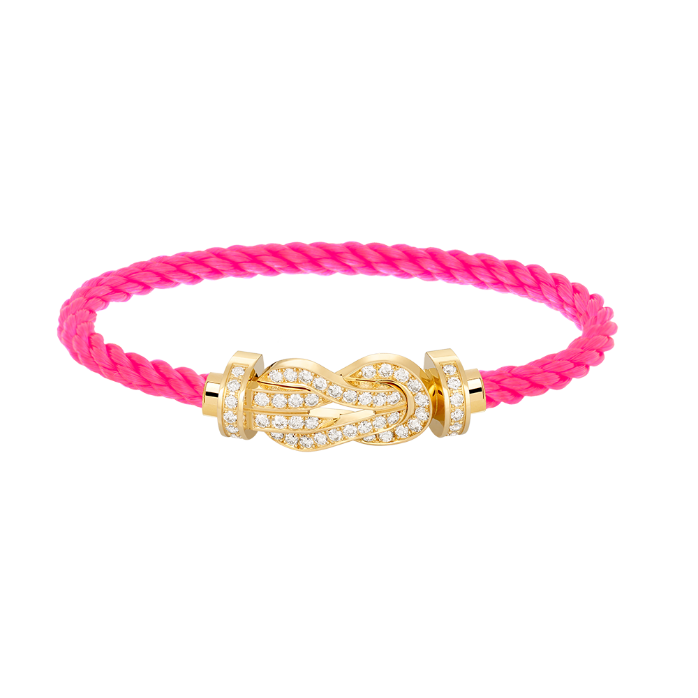 [Garvey ]CHANCE LARGE 8 FIGURE BUCKLE FULLDIAMOND BRACELET GOLD