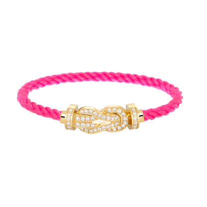 [Garvey ]CHANCE LARGE 8 FIGURE BUCKLE FULLDIAMOND BRACELET GOLD