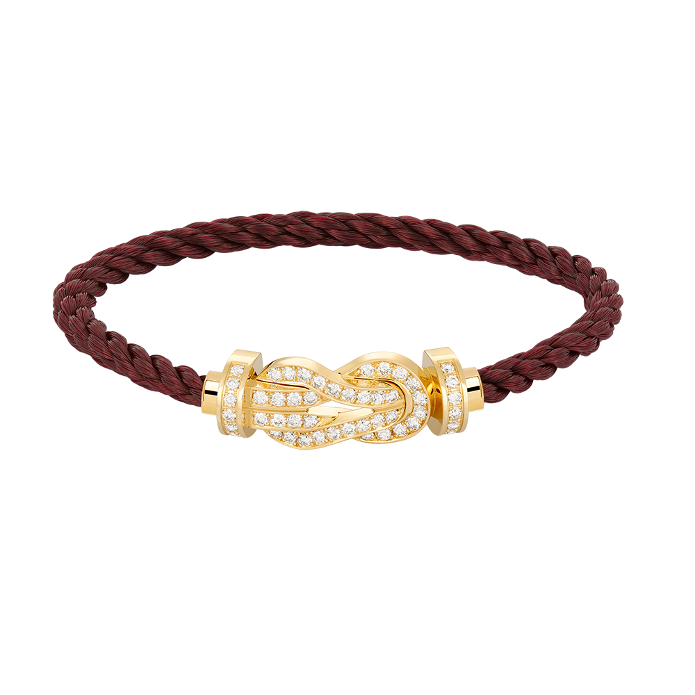 [Garvey ]CHANCE LARGE 8 FIGURE BUCKLE FULLDIAMOND BRACELET GOLD