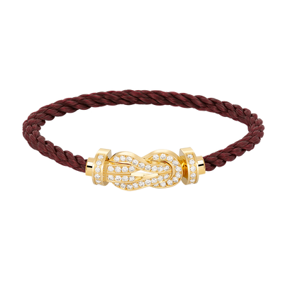 [Garvey ]CHANCE LARGE 8 FIGURE BUCKLE FULLDIAMOND BRACELET GOLD