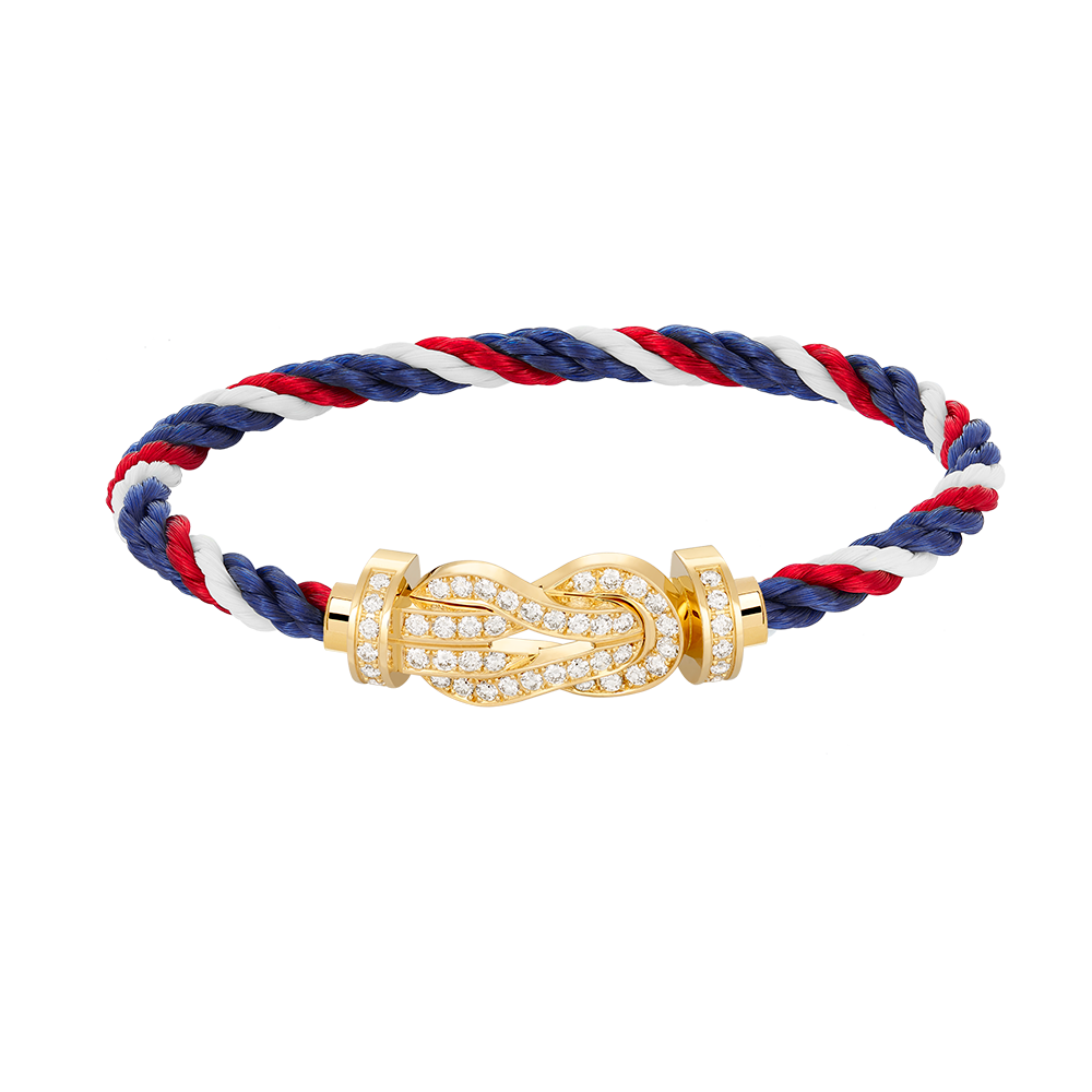 [Garvey ]CHANCE LARGE 8 FIGURE BUCKLE FULLDIAMOND BRACELET GOLD