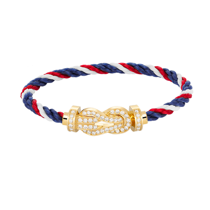 [Garvey ]CHANCE LARGE 8 FIGURE BUCKLE FULLDIAMOND BRACELET GOLD