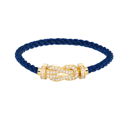 [Garvey ]CHANCE LARGE 8 FIGURE BUCKLE FULLDIAMOND BRACELET GOLD