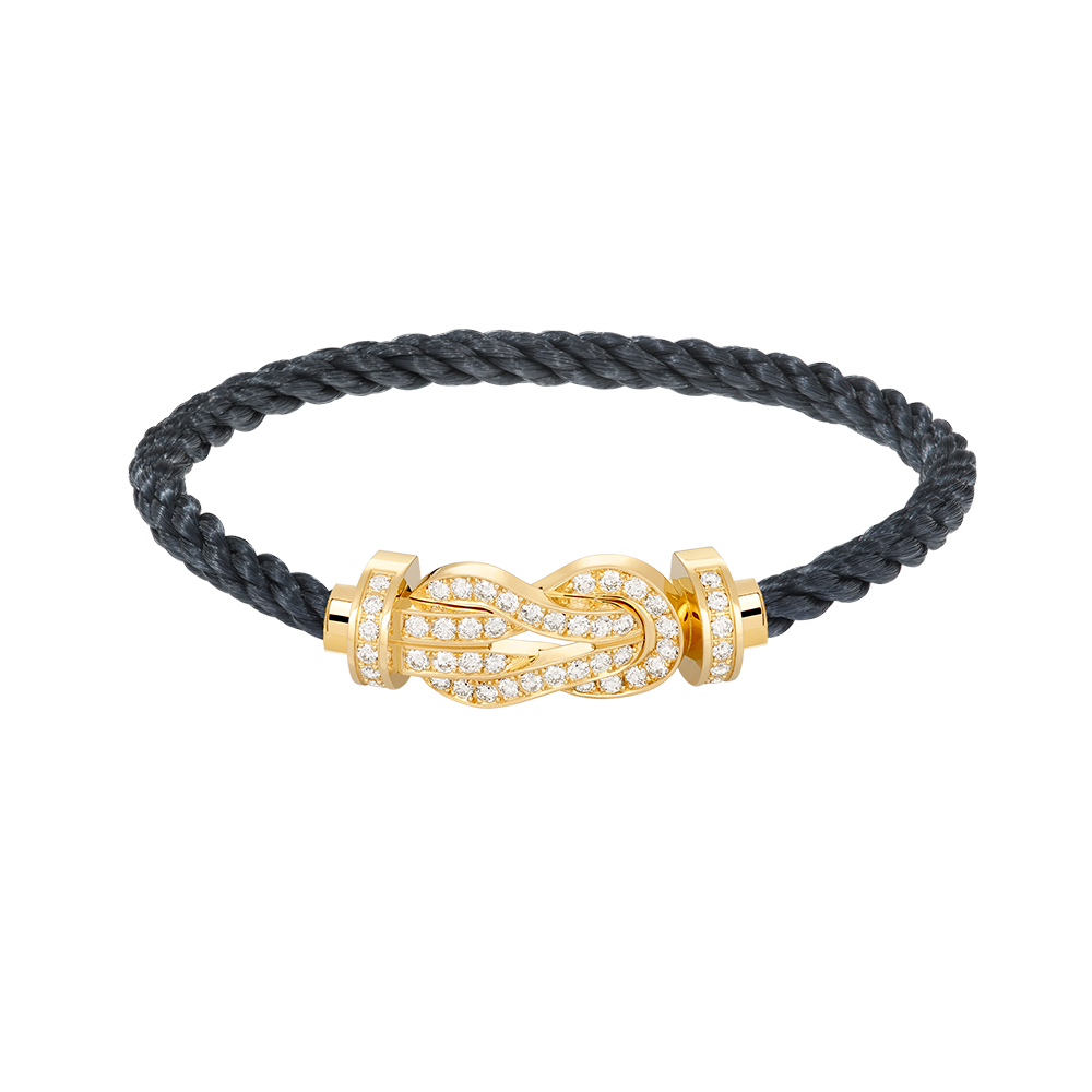 [Garvey ]CHANCE LARGE 8 FIGURE BUCKLE FULLDIAMOND BRACELET GOLD