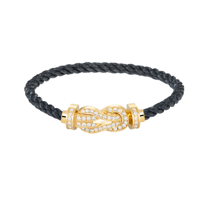 [Garvey ]CHANCE LARGE 8 FIGURE BUCKLE FULLDIAMOND BRACELET GOLD