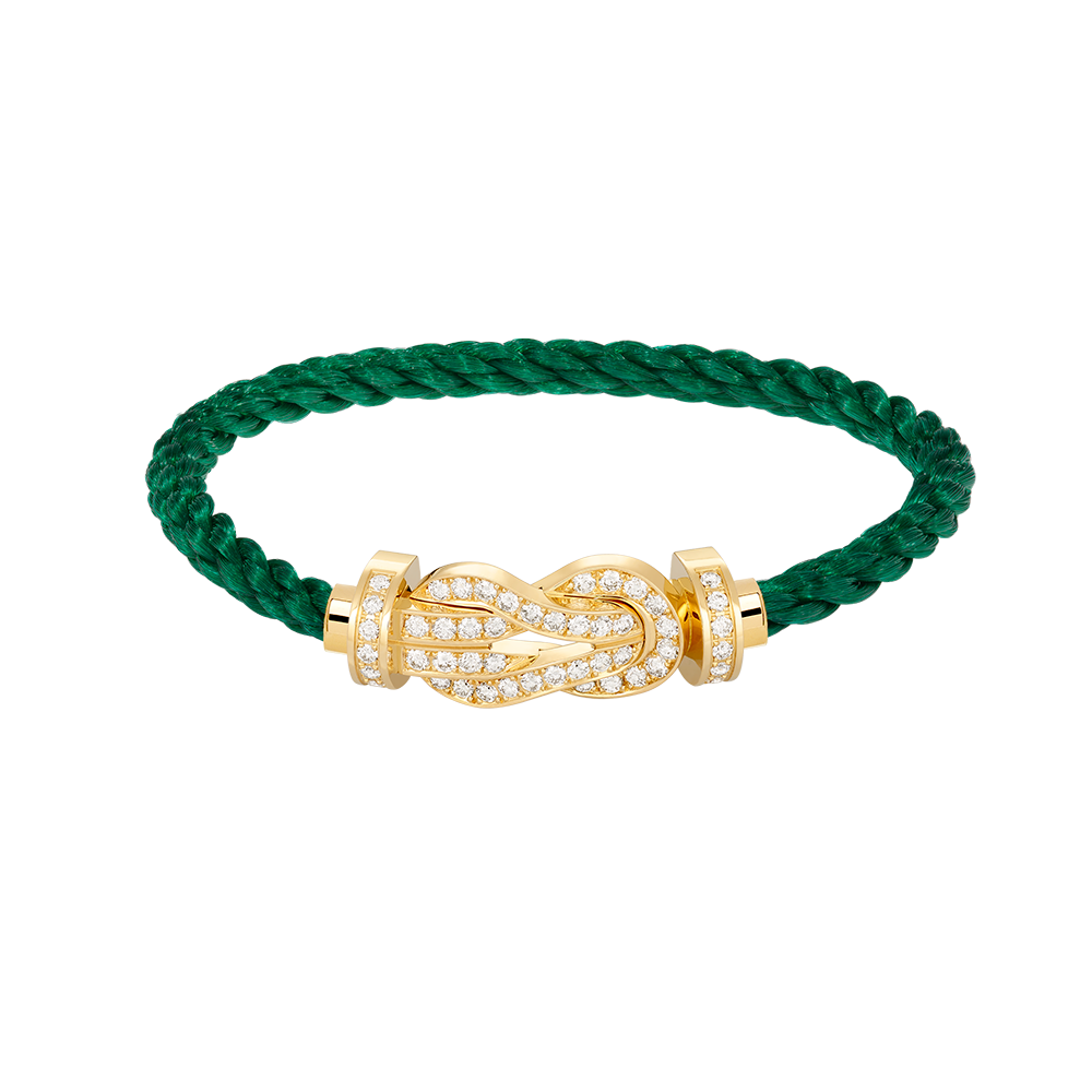 [Garvey ]CHANCE LARGE 8 FIGURE BUCKLE FULLDIAMOND BRACELET GOLD