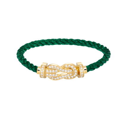 [Garvey ]CHANCE LARGE 8 FIGURE BUCKLE FULLDIAMOND BRACELET GOLD