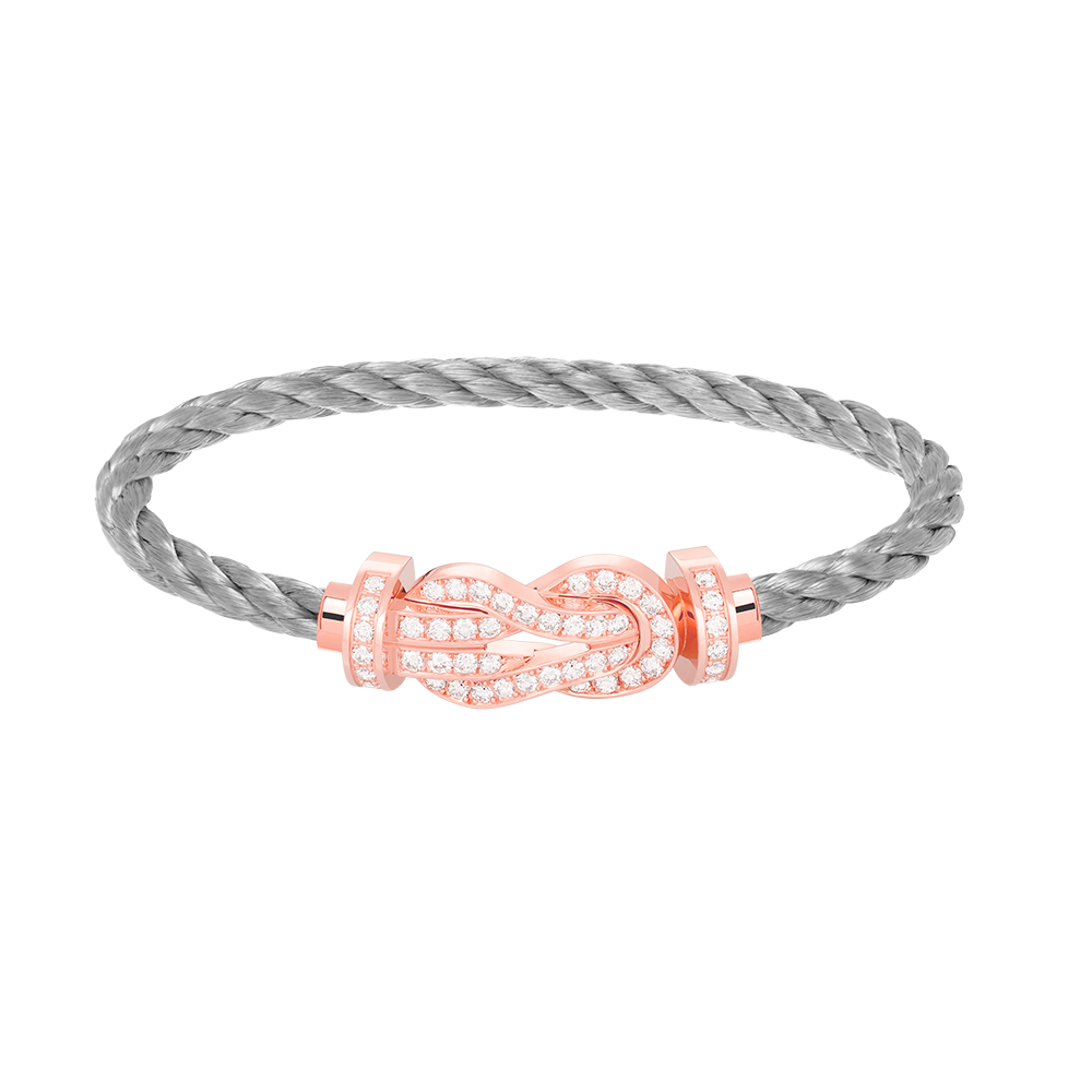 [Garvey ]CHANCE LARGE 8 FIGURE BUCKLE FULL DIAMOND BRACELET ROSE GOLD