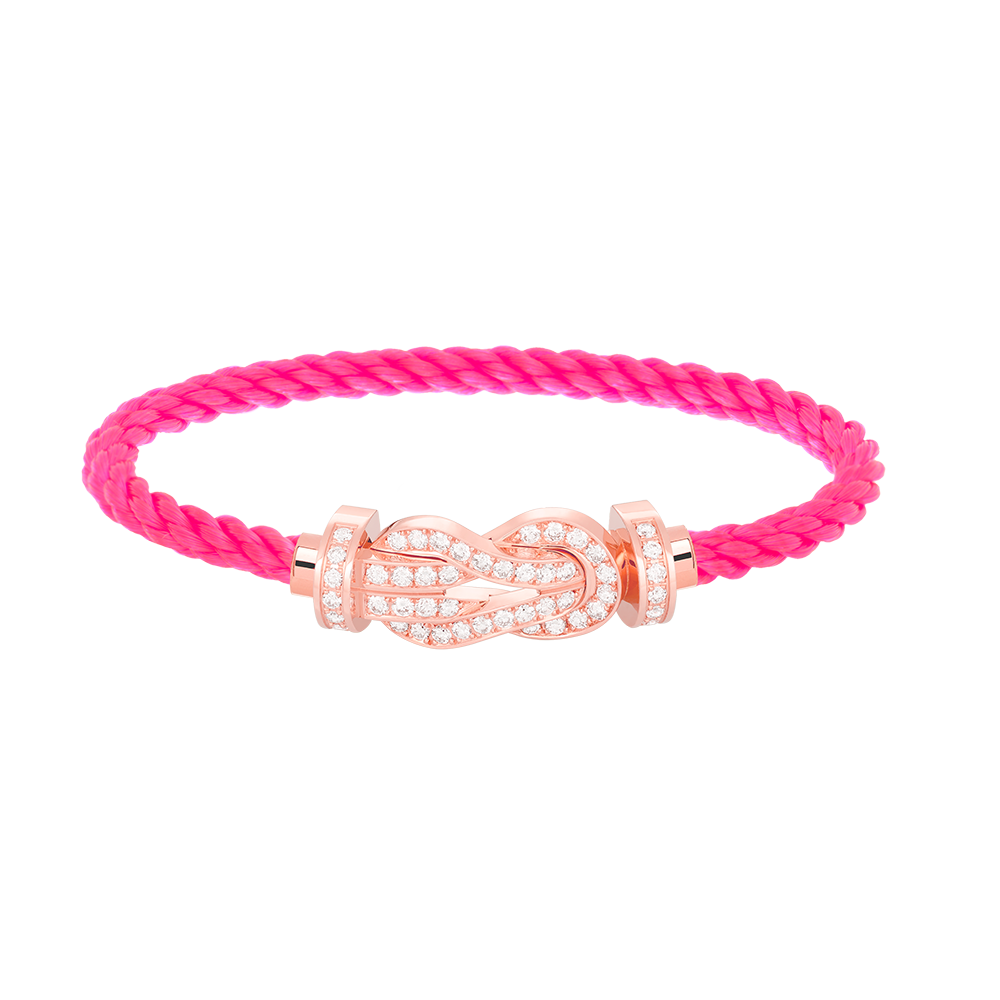 [Garvey ]CHANCE LARGE 8 FIGURE BUCKLE FULL DIAMOND BRACELET ROSE GOLD