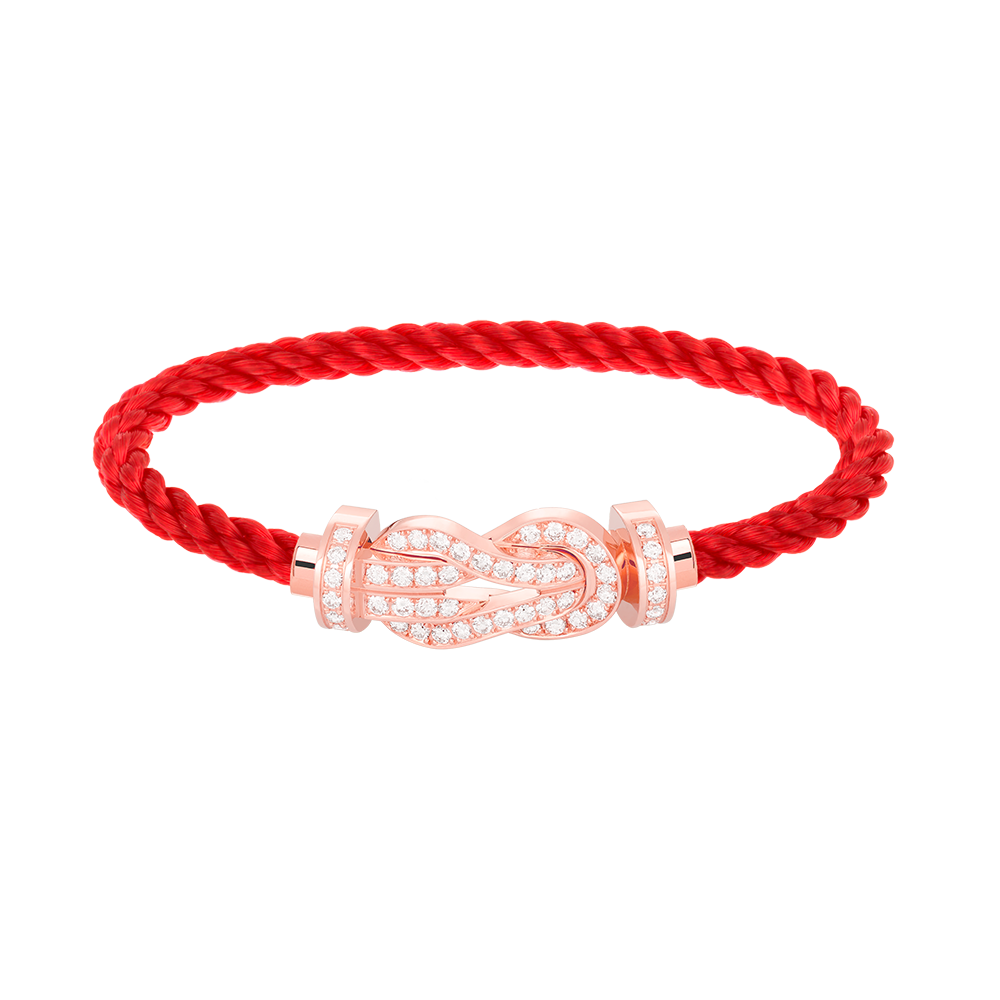 [Garvey ]CHANCE LARGE 8 FIGURE BUCKLE FULL DIAMOND BRACELET ROSE GOLD