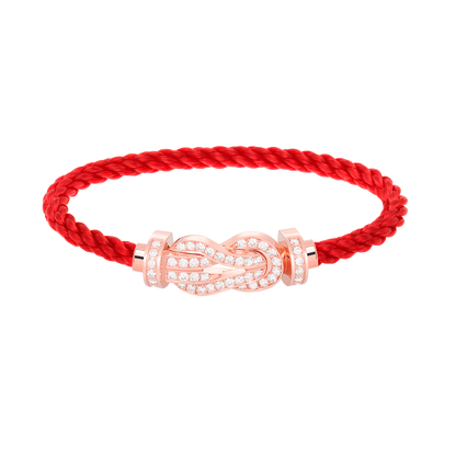 [Garvey ]CHANCE LARGE 8 FIGURE BUCKLE FULL DIAMOND BRACELET ROSE GOLD