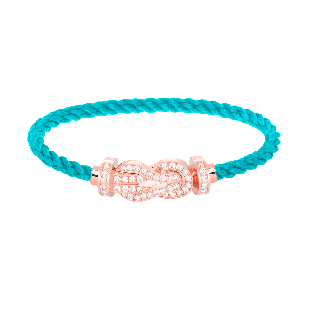 [Garvey ]CHANCE LARGE 8 FIGURE BUCKLE FULL DIAMOND BRACELET ROSE GOLD