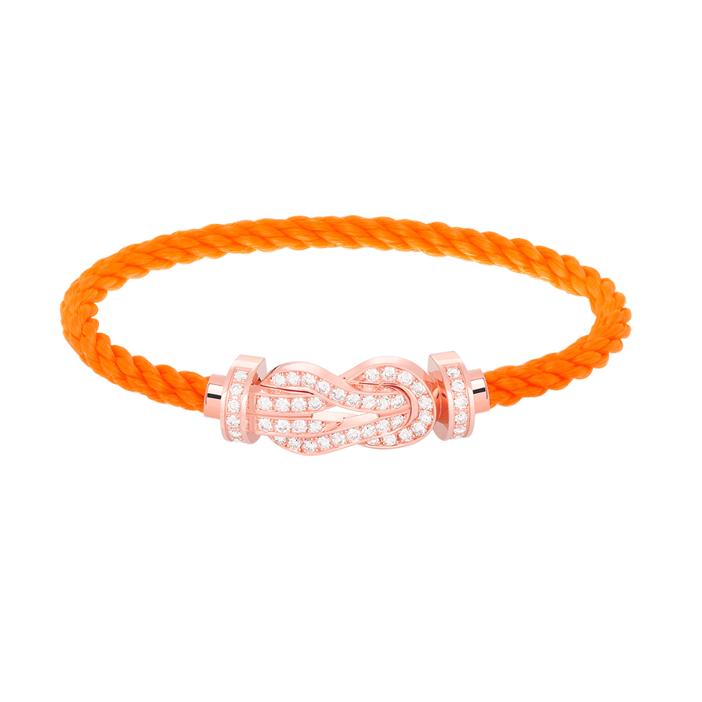 [Garvey ]CHANCE LARGE 8 FIGURE BUCKLE FULL DIAMOND BRACELET ROSE GOLD